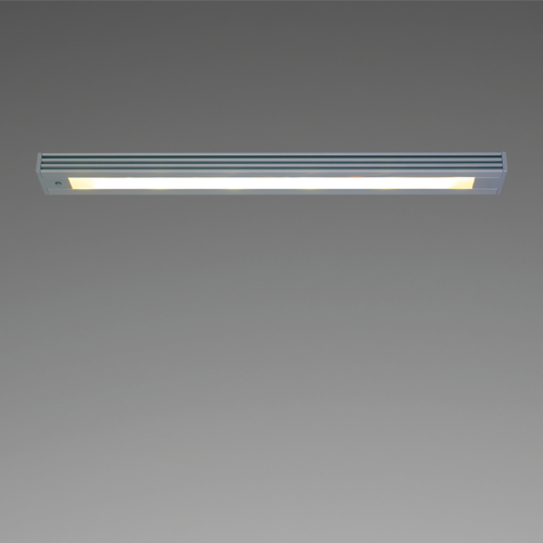 Prebit LED-Unterbauleuchte 300mm, chrom-glänzend, vielseitige LED-Deckenleuchte, stufenlos dimmbar mit Memoryfunktion