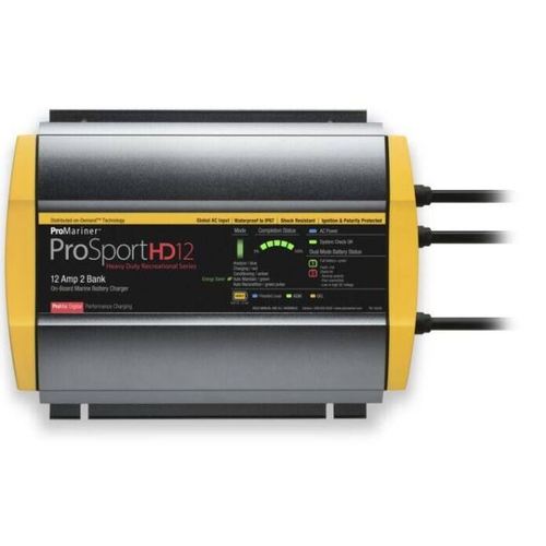 ProMariner Ladegerät ProSportHD 12, Digital-Technologie, Hochbelastbares Kühldesign, Automatisches 5-stufiges Laden