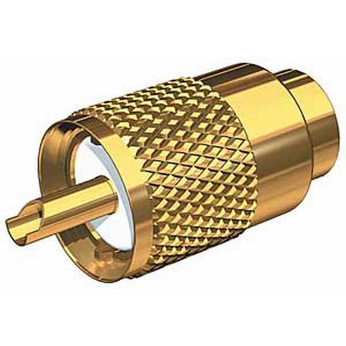 Shakespeare Stecker PL-259 UG176 Adapter RG8X, Koaxialstecker, mit DooDad