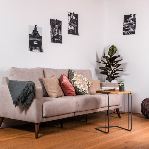 silwy Magnet-Pins Leder-Look schwarz, magnetische Befestigung ohne Bohren, flexibel & wiederverwendbar 4er Set