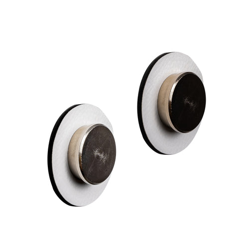 silwy Magnet-Pins weiß 2er Set, Magnet-Pin Set, kein Bohren oder Kleben erforderlich