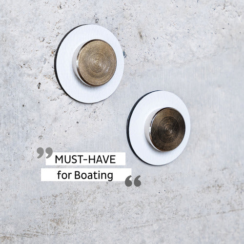 silwy Magnet-Pins weiß 2er Set, Magnet-Pin Set, kein Bohren oder Kleben erforderlich