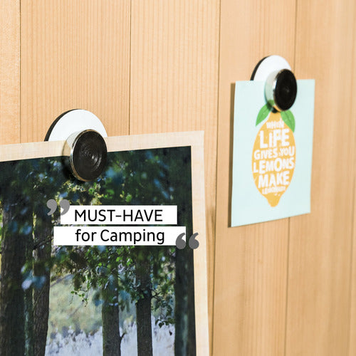 silwy Magnet-Pins weiß 2er Set, Magnet-Pin Set, kein Bohren oder Kleben erforderlich