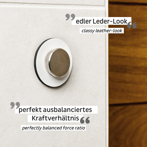 silwy Magnet-Pins weiß 2er Set, Magnet-Pin Set, kein Bohren oder Kleben erforderlich