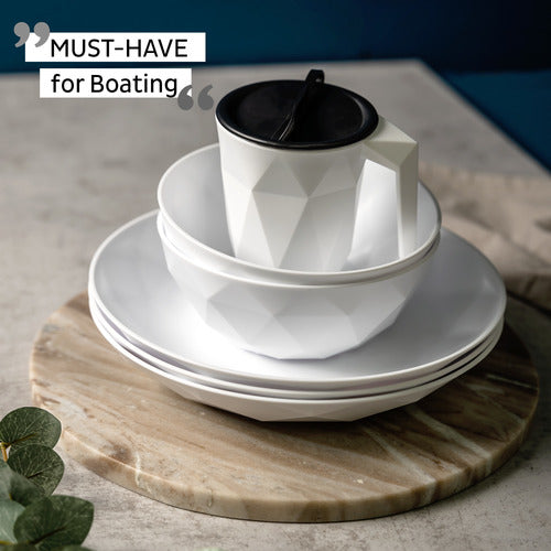 silwy Magnet-Bowls kratzfester Kunststoff, Schüsselset, platzsparend und klapperfrei, Made in Germany, 6er-Set
