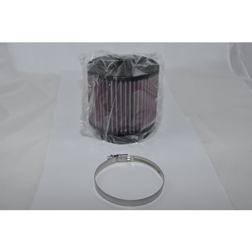 Steyr air filter with hose connection, filter element, model XYZ123, black