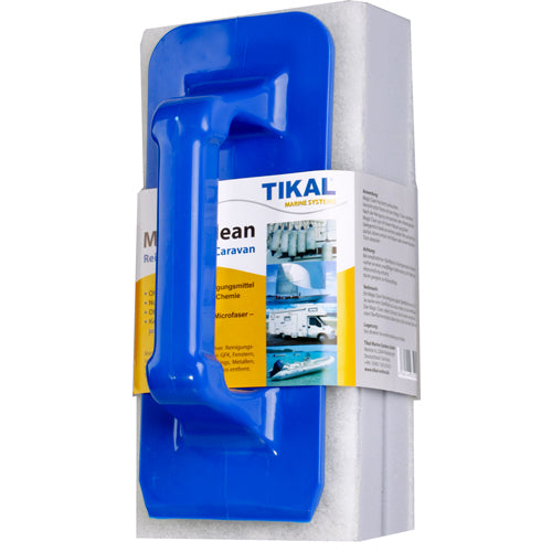 Tikal Reinigungsradierer 2 Pads 12x3,5x2 cm inklusive Griff, Fleckenentferner, ohne Chemie und Reinigungsmittel