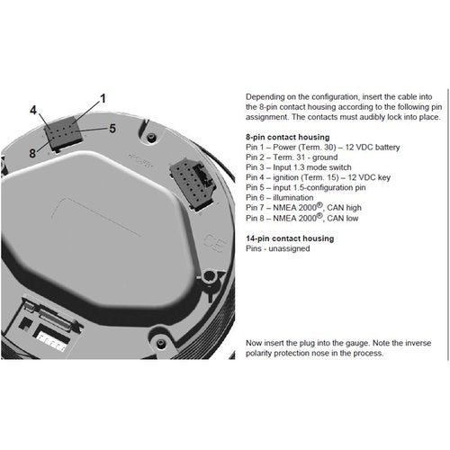 Veratron Geschwindigkeitsanzeige GPS Speedometer, GPS Tacho, integrierte GPS-Antenne, NMEA 2000, 110mm Ø, IP67