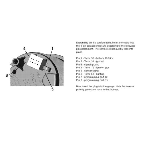 Veratron Amperemeter Schwarz, Stromstärkenanzeige, Modell XYZ123