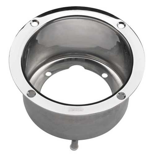 Vetus adapter flange pump flange stainless steel 78 mm depth, accessory for hydraulic steering systems, waterproof