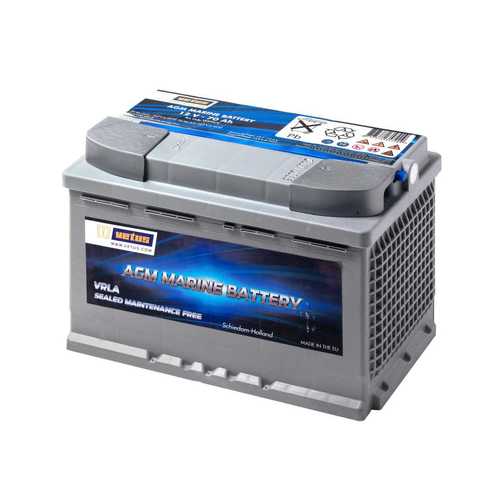 Vetus AGM-Batterie 12V/70Ah, Schiffsbatterie, VRLA versiegelt und wartungsfrei