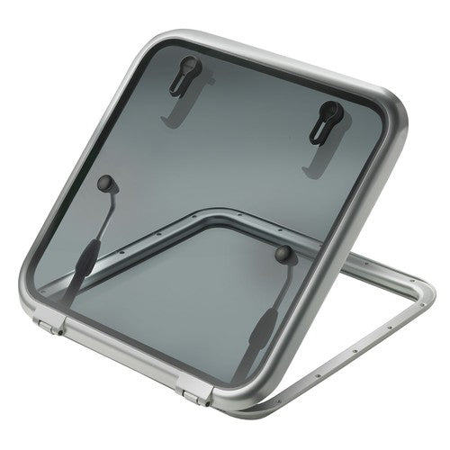 Vetus Decksluke Anodisiertes Aluminium 260x260mm, Bootsluke Wasserdicht Lüftungs- und Fluchtluke, Beste Wahl im mittleren Preissegment