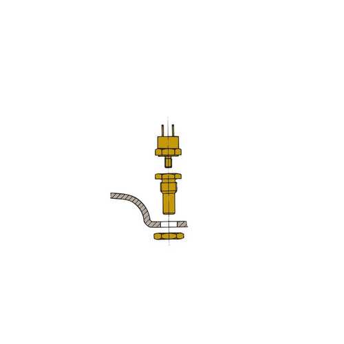 Vetus exhaust gas temperature alarm sensor Main features: Ø 52 mm-62 mm, 12-24 Volt, temperature alarm, safety alarm, acoustic and visual in case of overheating
