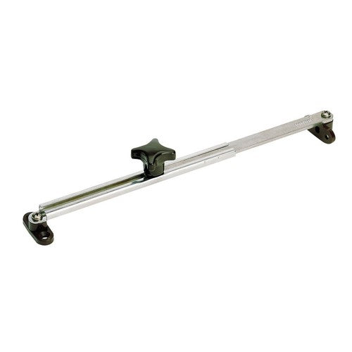 Vetus Aussteller Edelstahl 202–368 mm, Niro-Aussteller, mit Knopf und Klammern