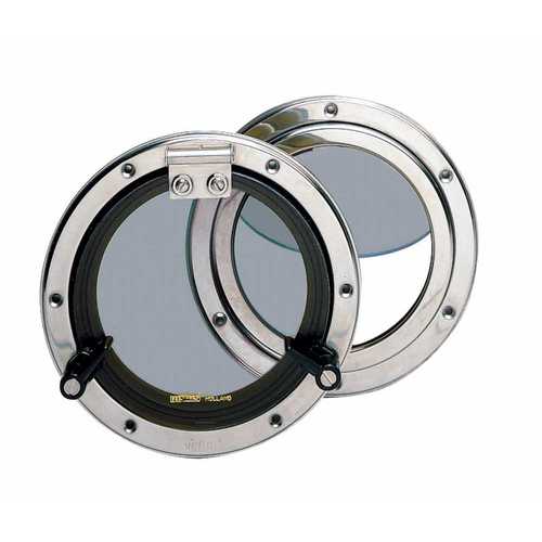 Vetus Bullauge 8mm Edelstahl Smoke, Fenster, CE Kennzeichnung AII, mit Mückengitter