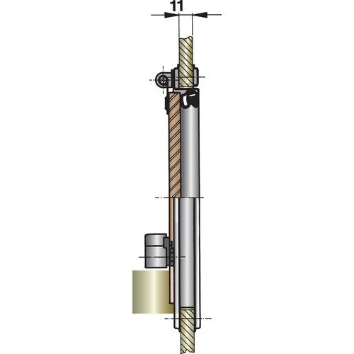 Vetus Bullauge 8mm Edelstahl Smoke, Fenster, CE Kennzeichnung AII, mit Mückengitter