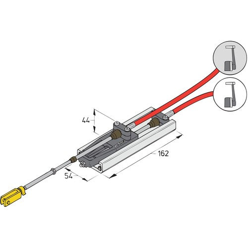 Vetus differential switch double steering positions reversing gear, gear switch, unit for double steering positions