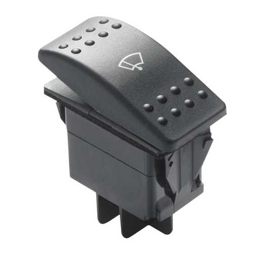 Vetus three-position switch for engines, toggle switch, 2 speeds suitable
