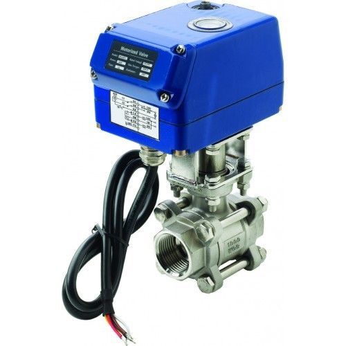 Vetus Electric ball valve 1” 24V, shut-off valve made of stainless steel, ignition protected for fuel types