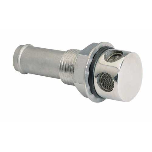Vetus Entlüftungsnippel Edelstahl AISI-316 16mm, Fitting für Tanks, gerade Form