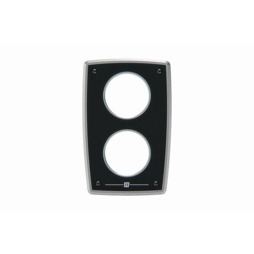 Vetus Motorinstrumententafel, Aluminium-Erweiterungspanel für zwei Anzeigen, wetterfestes Design für Nautik