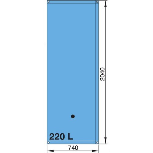 Vetus flexibler Wassertank 220 Liter, Trinkwassertank, einfache Montage an schwer zugänglichen Orten