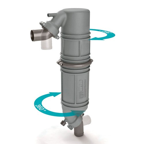 Vetus Schwanenhals-Schalldämpfer 75 mm, Auspuffgeräuschminderung, Einfache Montage