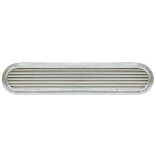Vetus Lamellengitter Belüfter, Anodisiertes Aluminium, Belüftungsgitter, Polierter Rahmen