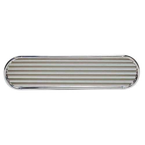 Vetus Lamellengitter Belüfter hochglanzpolierter Edelstahl, Aluminiumgitter, SSV100