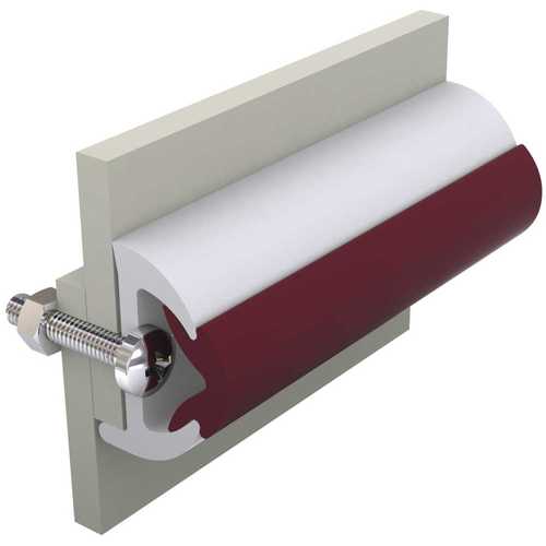 Vetus Scheuerleiste Poly ohne Keder weiß 20m, Schutzleiste, strapazierfähig