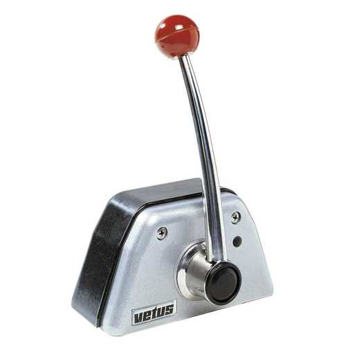 Vetus single lever remote control aluminum stainless steel lever, control lever, top mounting