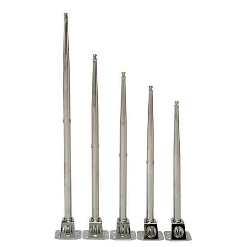 Vetus Reelingstütze Edelstahl konische Form Decksausrüstung, Relingstütze, 25 mm Durchmesser 610/750 mm Länge