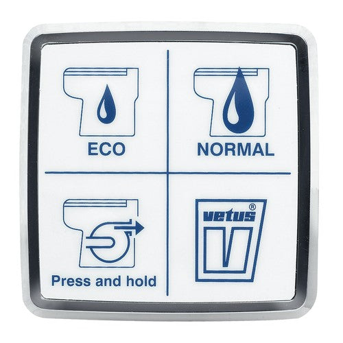 Vetus Elektrische Bordtoilette 12V, Marine Toilette, Kompakt & Geräuscharm mit Edelstahlklingen