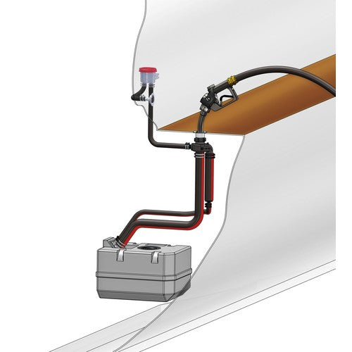 Vetus fuel overflow protection type FSA 51mm/16mm, fuel overflow, meets CE and ABYC standards