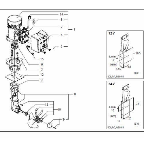 Vetus Unterwasserteil BOW125 schwarz Modell XYZ123, Unterwasser-Teil, ausgezeichnete Wahl für Kunden