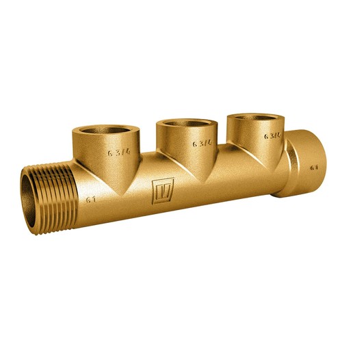 Vetus distributor seawater-resistant bronze, marine fitting, 1x G3/4 internal + external thread.
