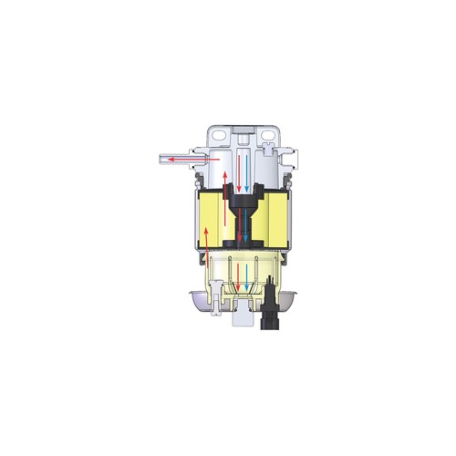 Vetus Wasserabscheider Grobfilter, Kraftstofffilter, Modell XYZ123, Schwarz