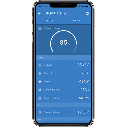 Victron Batteriemonitor BMV-712 Bluetooth-fähig, Energiemessgerät, IoT-kompatibel
