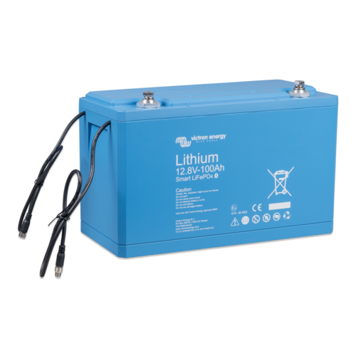 Victron Batterie LiFePO4 12,8V/100Ah Smart, Lithiumbatterie, integrierter Zellausgleich & Bluetooth-App