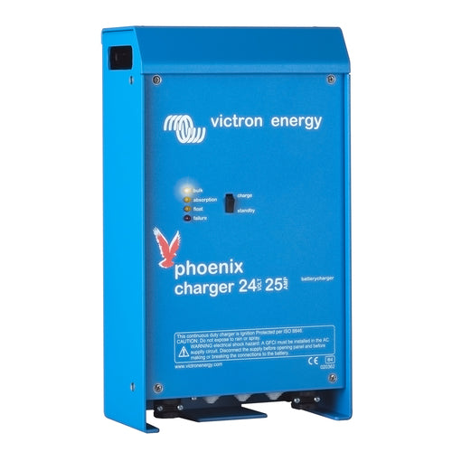 Victron Ladegerät Phoenix, Batterie Management System, universeller Eingang 120-240V, 4-stufige Ladekennlinie, 2+1 Ausgänge