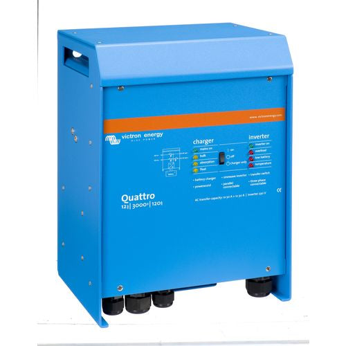 Victron Wechselrichter-Ladegerät 12/3000/120-50/50 230V Multifunktionaler Sinus-Wechselrichter, Hybrid-Stromsystem, PowerAssist-Technologie