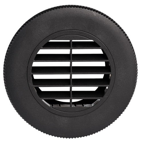 Wallas Auslassblende offen 75mm Schwarz, Lüftungsgitter, Modell XYZ123