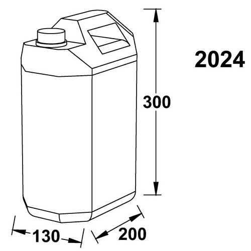 Wallas fuel tank 5 liters diesel kerosene paraffin space-saving