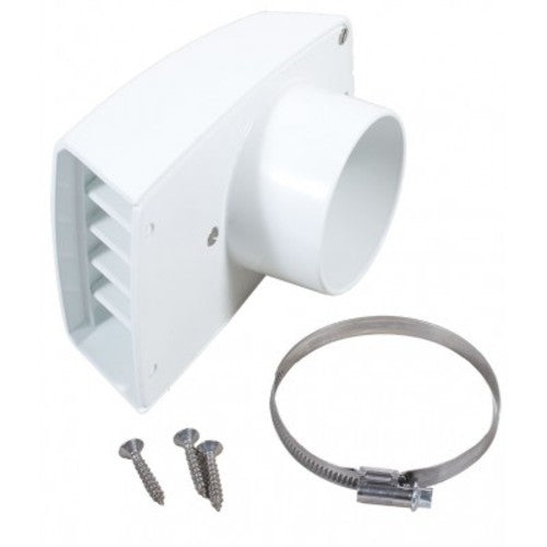 Wallas Lufteinlass Wasserabweisend 75mm, Luftöffnung, Modell XYZ123, Schwarz