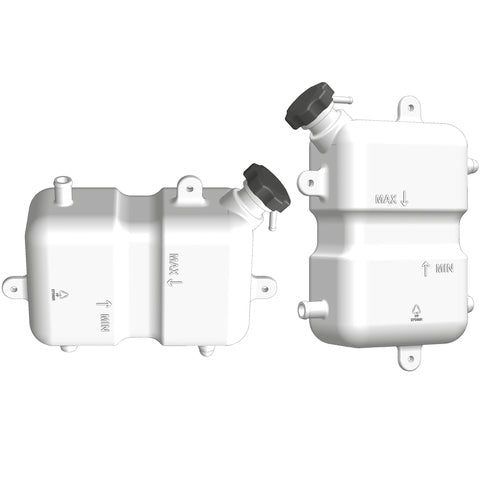 Webasto expansion tank 5L polypropylene, coolant tank, heat-resistant with stainless steel clamps