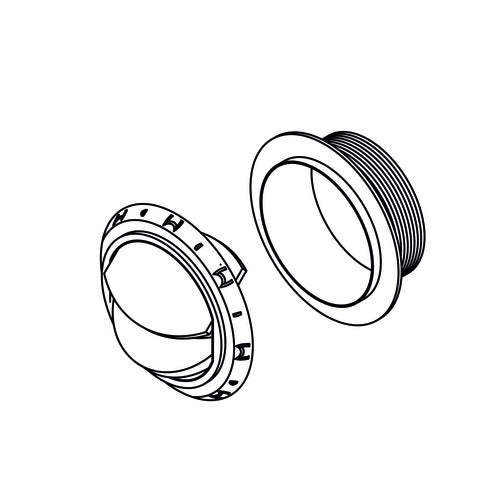 Webasto Luftausströmer Schwarz D90, Luftverteiler verschließbar, neues Modell XYZ123