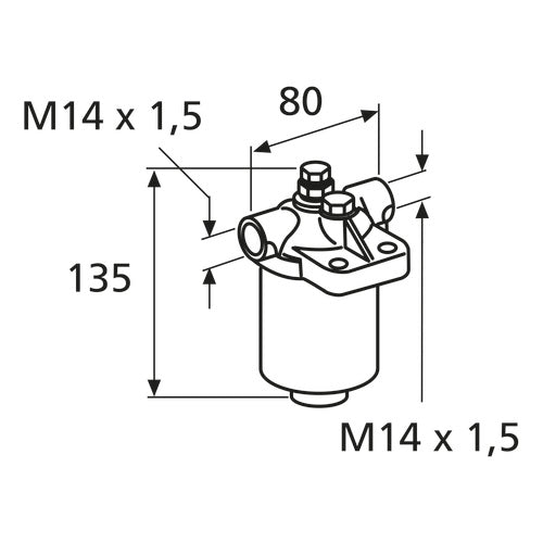 Webasto Brennstofffilter austauschbar, Kraftstofffilter, Modell XYZ123, schwarz