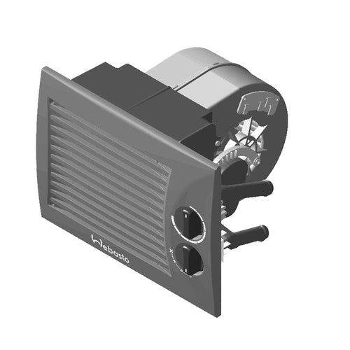 Webasto Gebläsewärmetauscher Florida 5, Heizlüfter 12V, kompakte Bauweise und einstellbare Gebläsedrehzahl