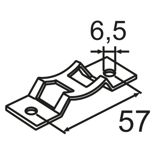 Webasto Konsole VDA 233-101.ZN-P Sicherheitsschwarz für 10 Stk