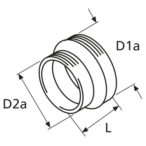 Webasto Adapter Reduzierstueck 90/80, Verbindungsstück, Neues Modell USP
